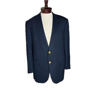 Ermenegildo Zegna COOL EFFECT Wool Blazer Navy Buttons NY New Heaven & Hartford‎